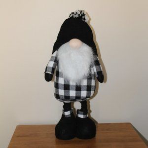 Christmas Holiday Winter Black & White Gnome